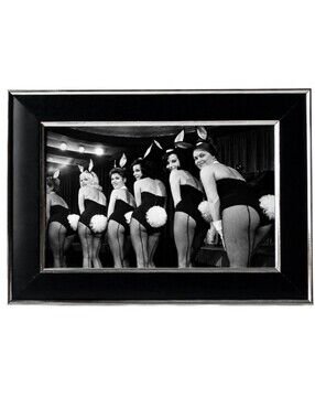 Playboy Bunny Club Vintage playboy hugh hefner  60s Framed Photo Print Retro Art